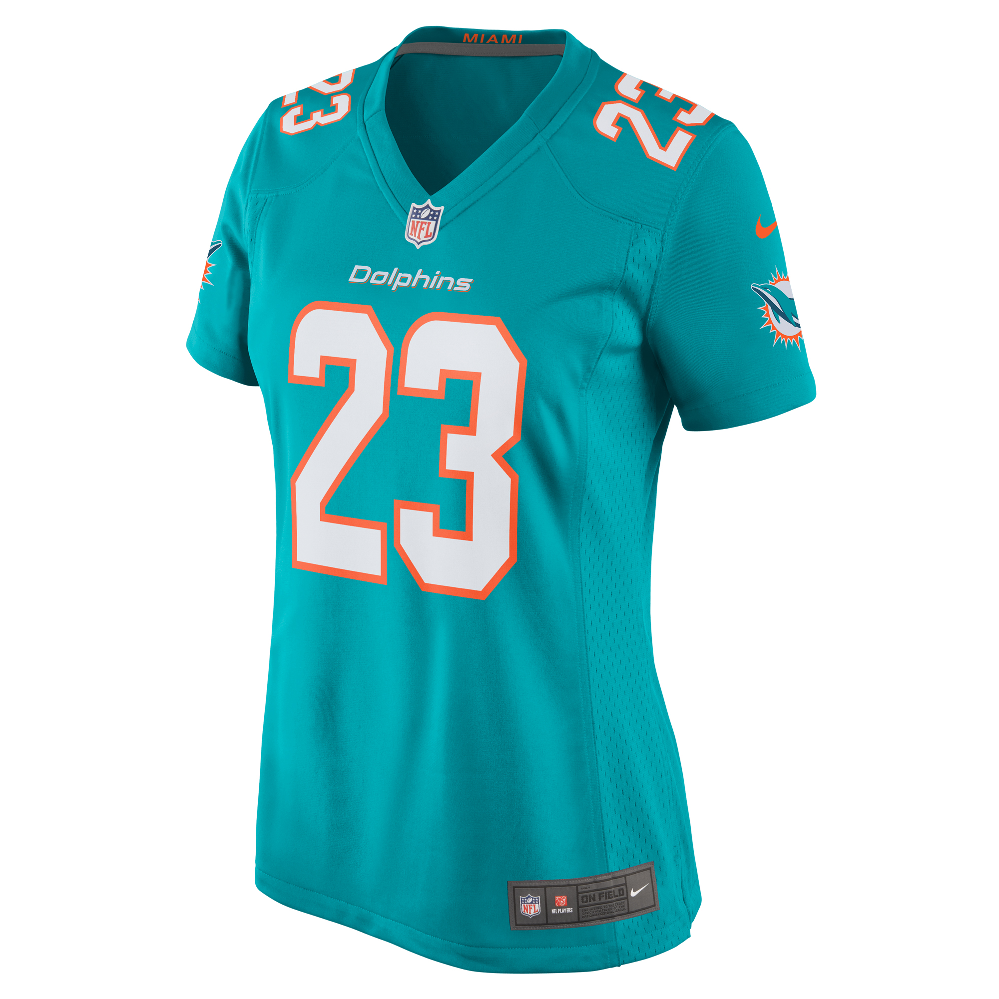 Women's Miami Dolphins Jeff Wilson Jr. Aqua Game Player Jersey JS2532 nicesnker - Image 2