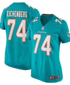 Women's Miami Dolphins Liam Eichenberg Aqua Game Jersey JS8030 nicesnker