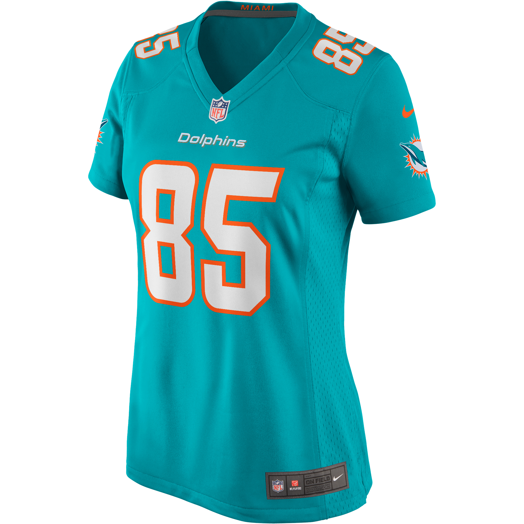 Women's Miami Dolphins Mark Duper Aqua Game Retired Player Jersey JS5653 nicesnker - Image 2