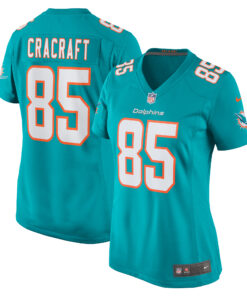 Women's Miami Dolphins River Cracraft Aqua Game Player Jersey JS9556 nicesnker