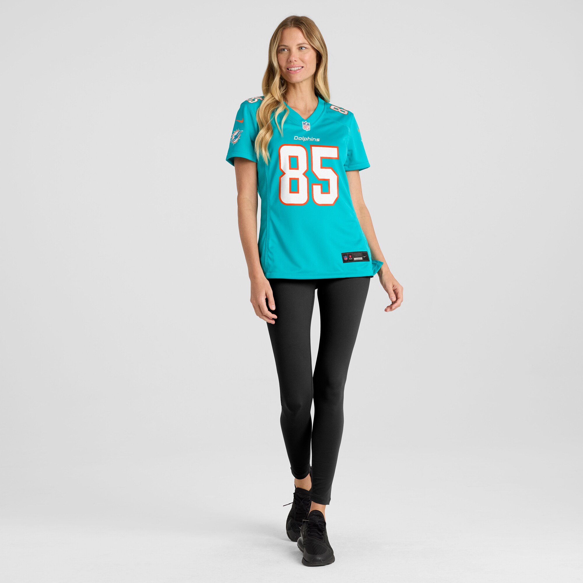 Women's Miami Dolphins River Cracraft Aqua Game Player Jersey JS9556 nicesnker - Image 4