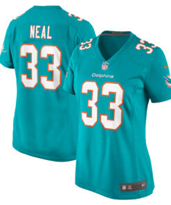 Women's Miami Dolphins Siran Neal Aqua Game Jersey JS5683 nicesnker