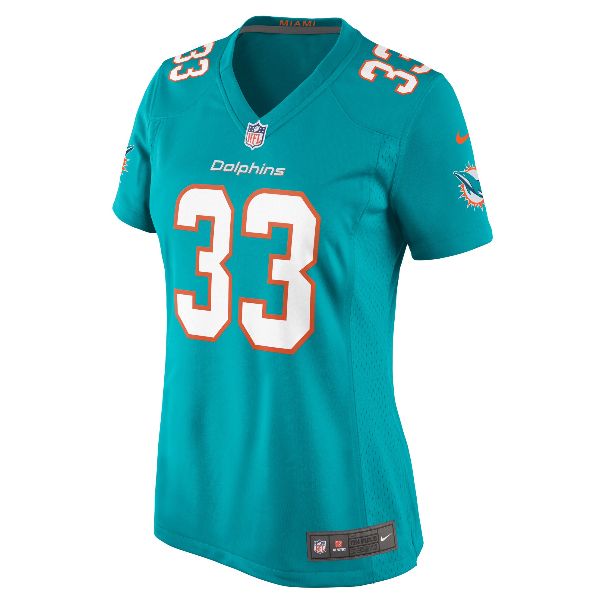 Women's Miami Dolphins Siran Neal Aqua Game Jersey JS5683 nicesnker - Image 2