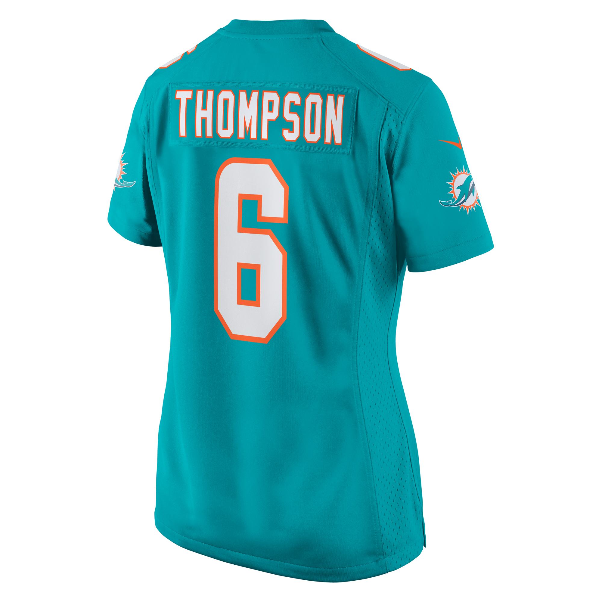 Women's Miami Dolphins Skylar Thompson Aqua Team Game Jersey JS9838 nicesnker - Image 3
