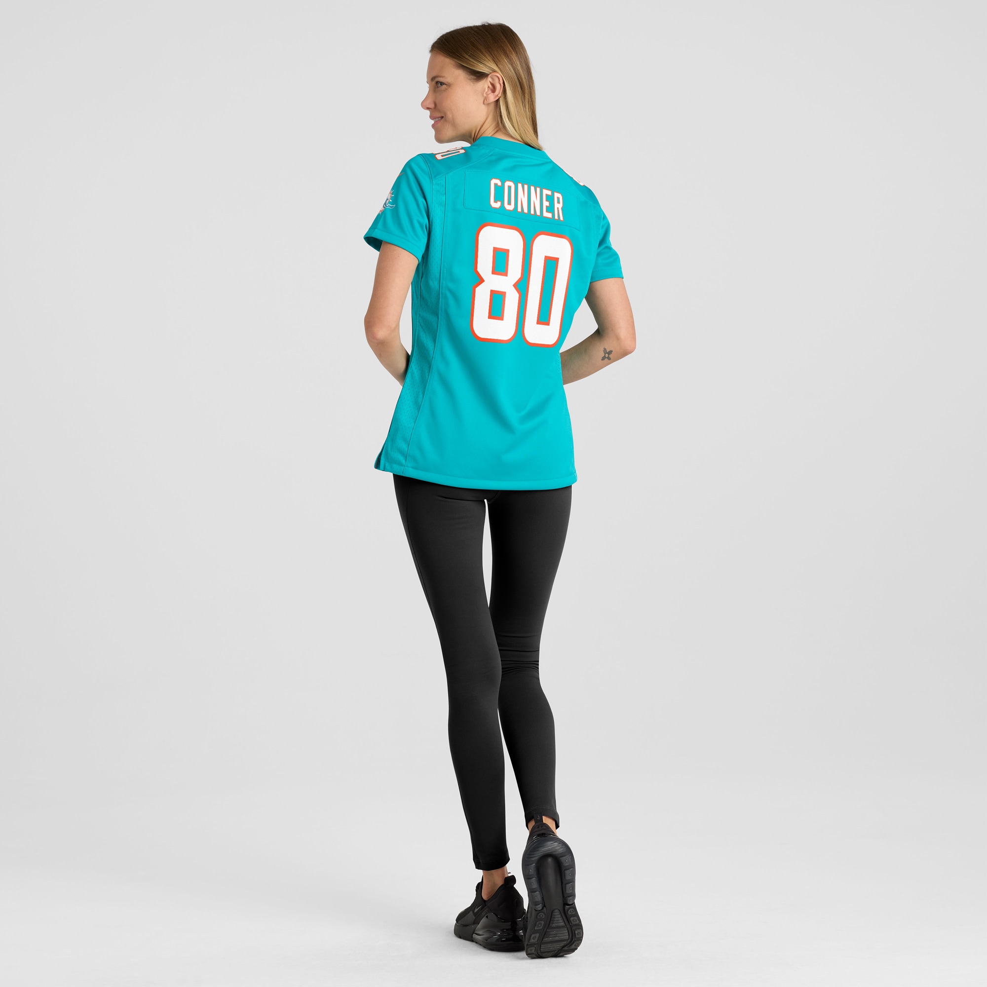 Women's Miami Dolphins Tanner Conner Aqua Home Game Player Jersey JS2616 nicesnker - Image 5