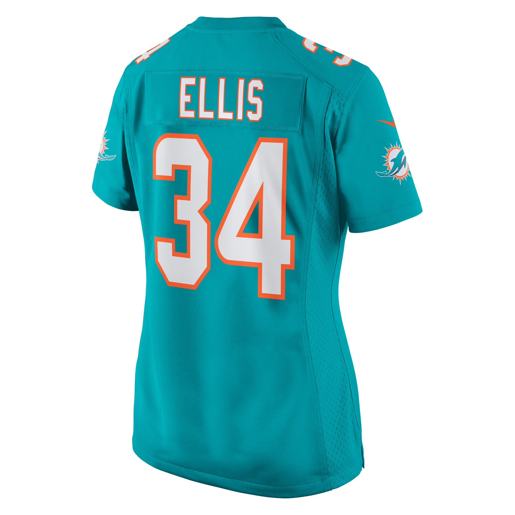 Women's Miami Dolphins Tino Ellis Aqua Home Game Player Jersey JS9914 nicesnker - Image 3