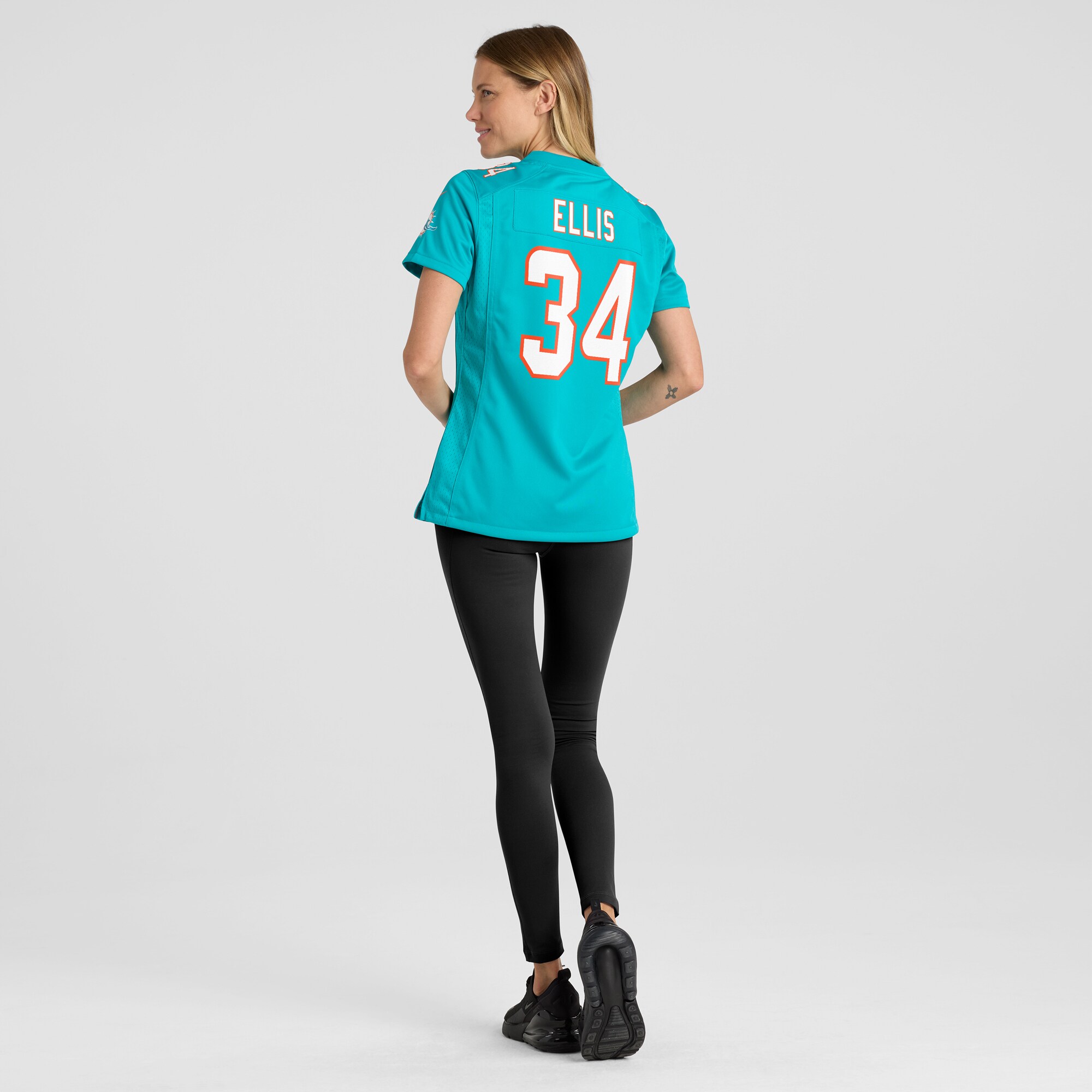 Women's Miami Dolphins Tino Ellis Aqua Home Game Player Jersey JS9914 nicesnker - Image 5