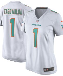 Women's Miami Dolphins Tua Tagovailoa White Game Jersey JS4735 nicesnker