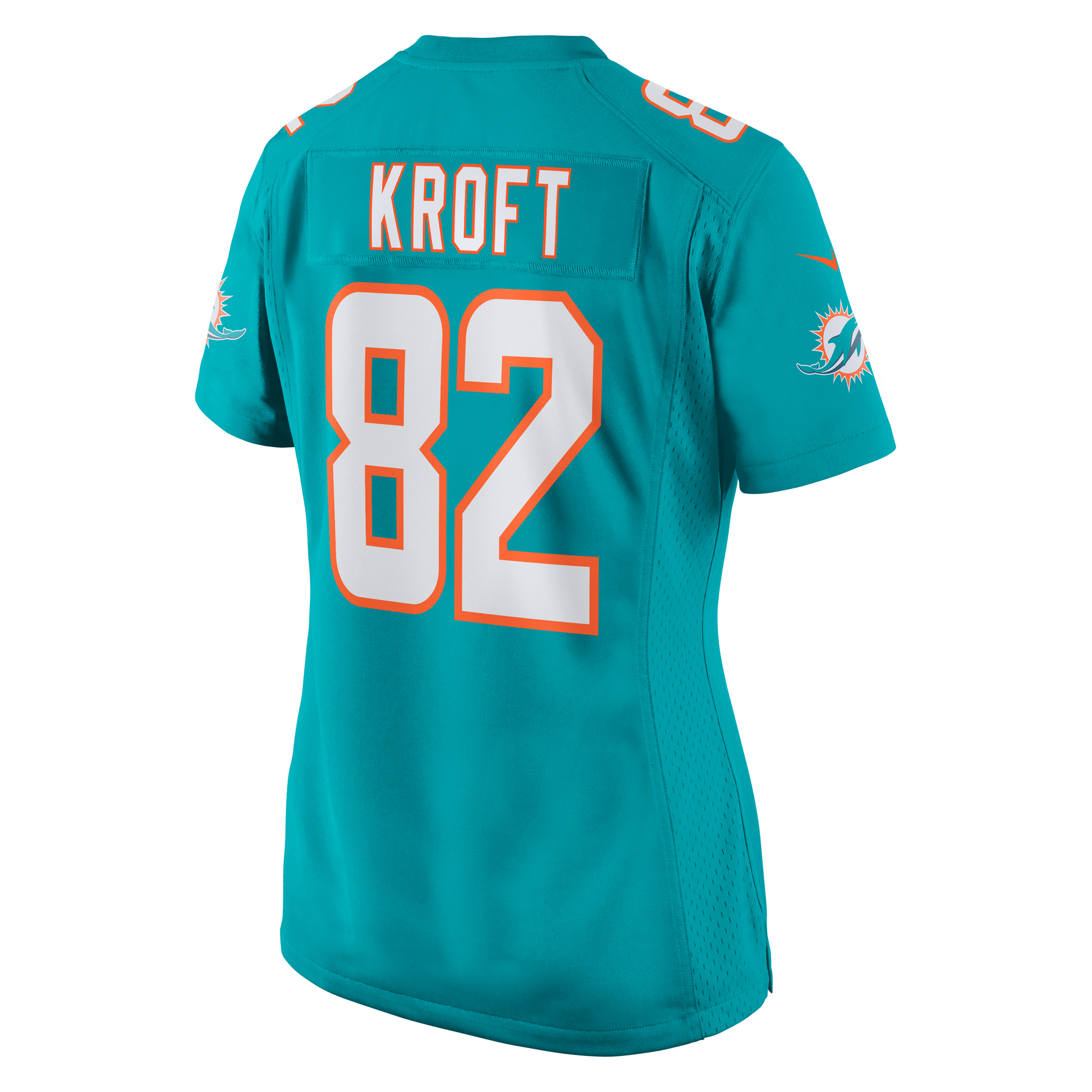 Women's Miami Dolphins Tyler Kroft Aqua Team Game Jersey JS7785 nicesnker - Image 3