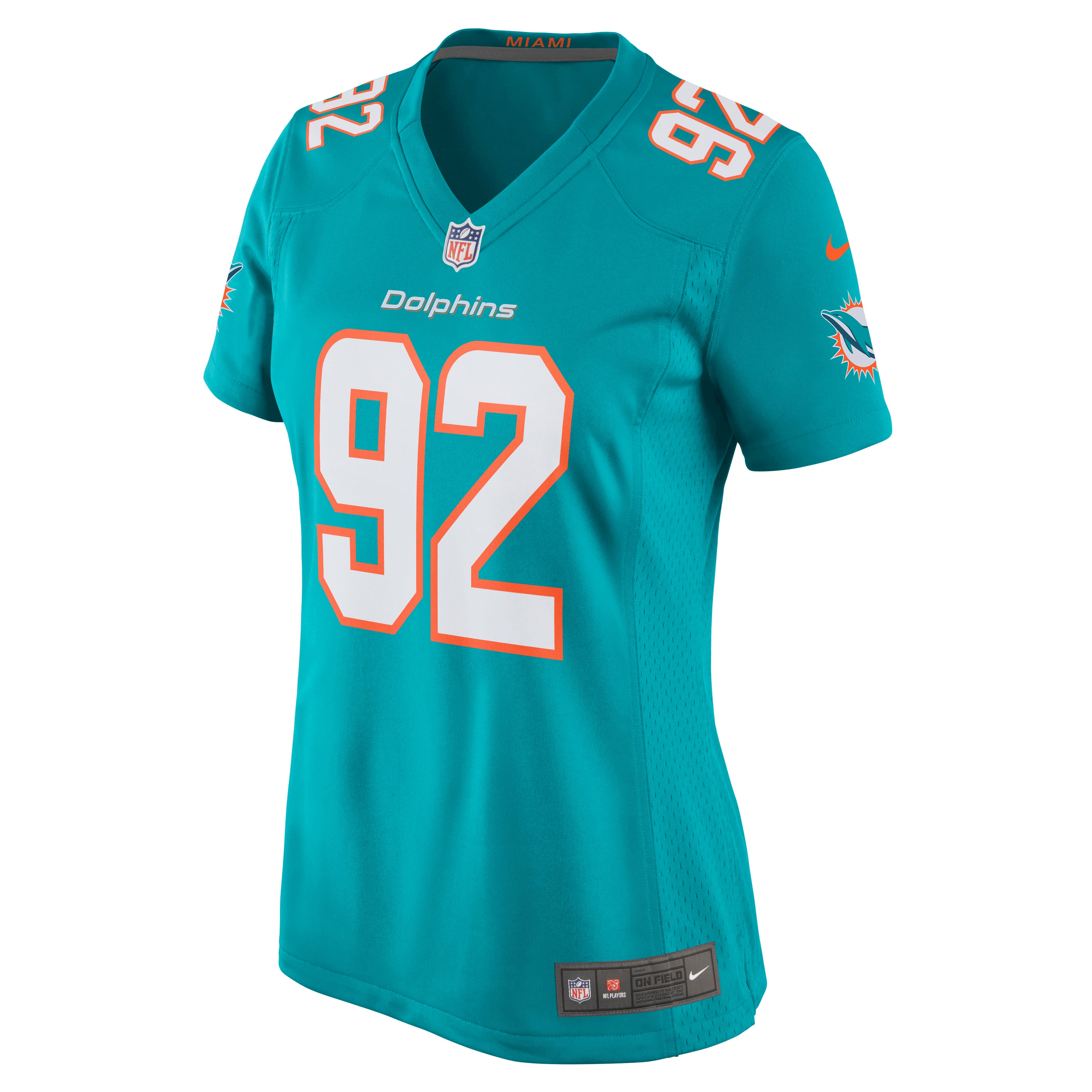 Women's Miami Dolphins Zach Sieler Aqua Game Jersey JS2002 nicesnker - Image 2