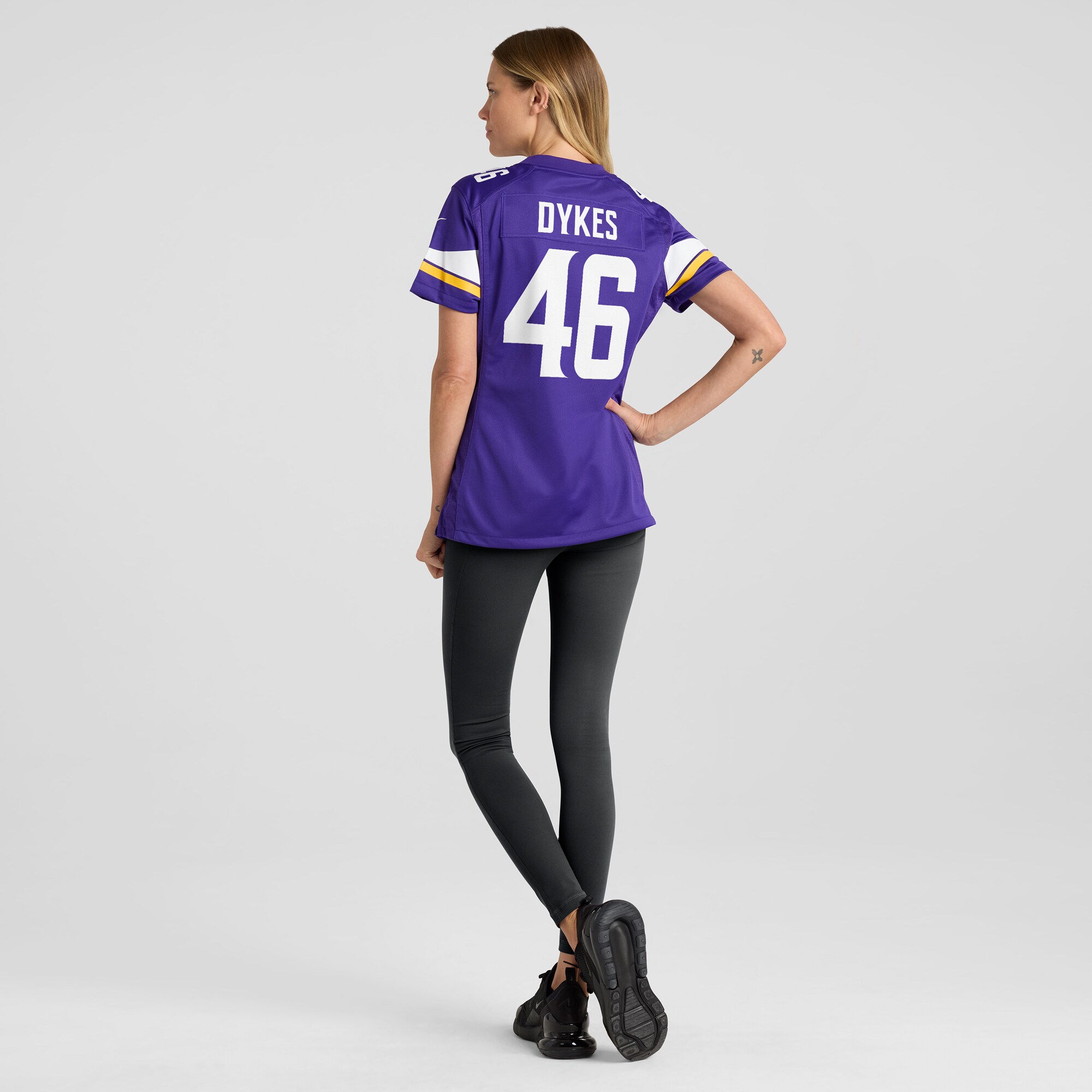 Women's Minnesota Vikings Aaron Dykes Purple Team Game Jersey JS3315 nicesnker - Image 5