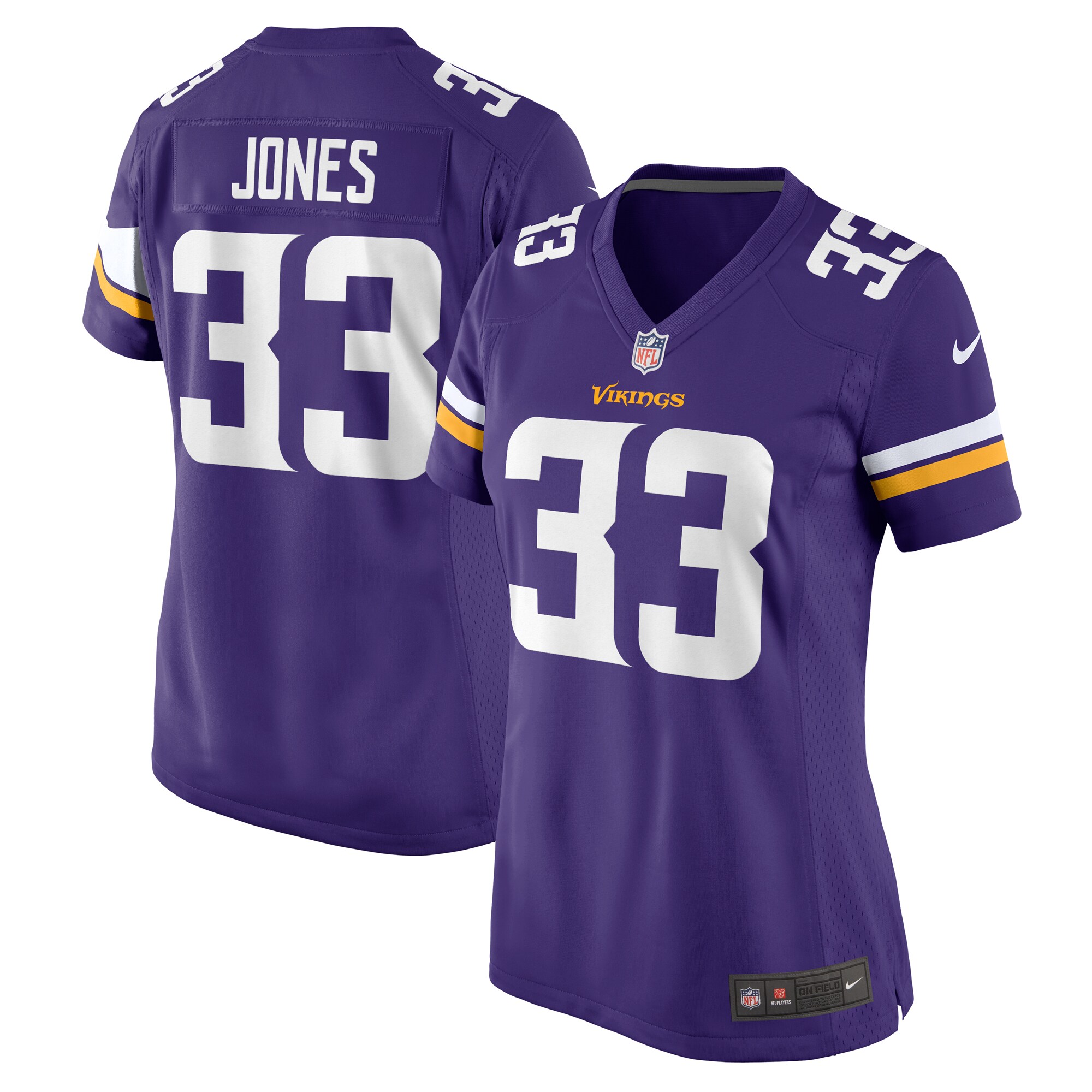 Women's Minnesota Vikings Aaron Jones Purple Game Jersey JS9583 nicesnker