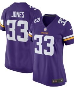 Women's Minnesota Vikings Aaron Jones Purple Game Player Jersey JS5690 nicesnker