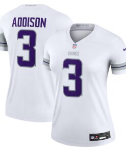 Women's Minnesota Vikings Addison White Alternate Legend Player Performance Top JS4444 nicesnker