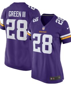 Women's Minnesota Vikings A.J. Green III Purple Team Game Jersey JS4653 nicesnker
