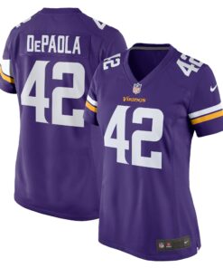 Women's Minnesota Vikings Andrew DePaola Purple Game Jersey JS4866 nicesnker