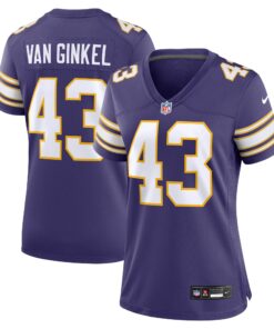 Women's Minnesota Vikings Andrew Van Ginkel Purple Alternate Game Jersey JS1224 nicesnker