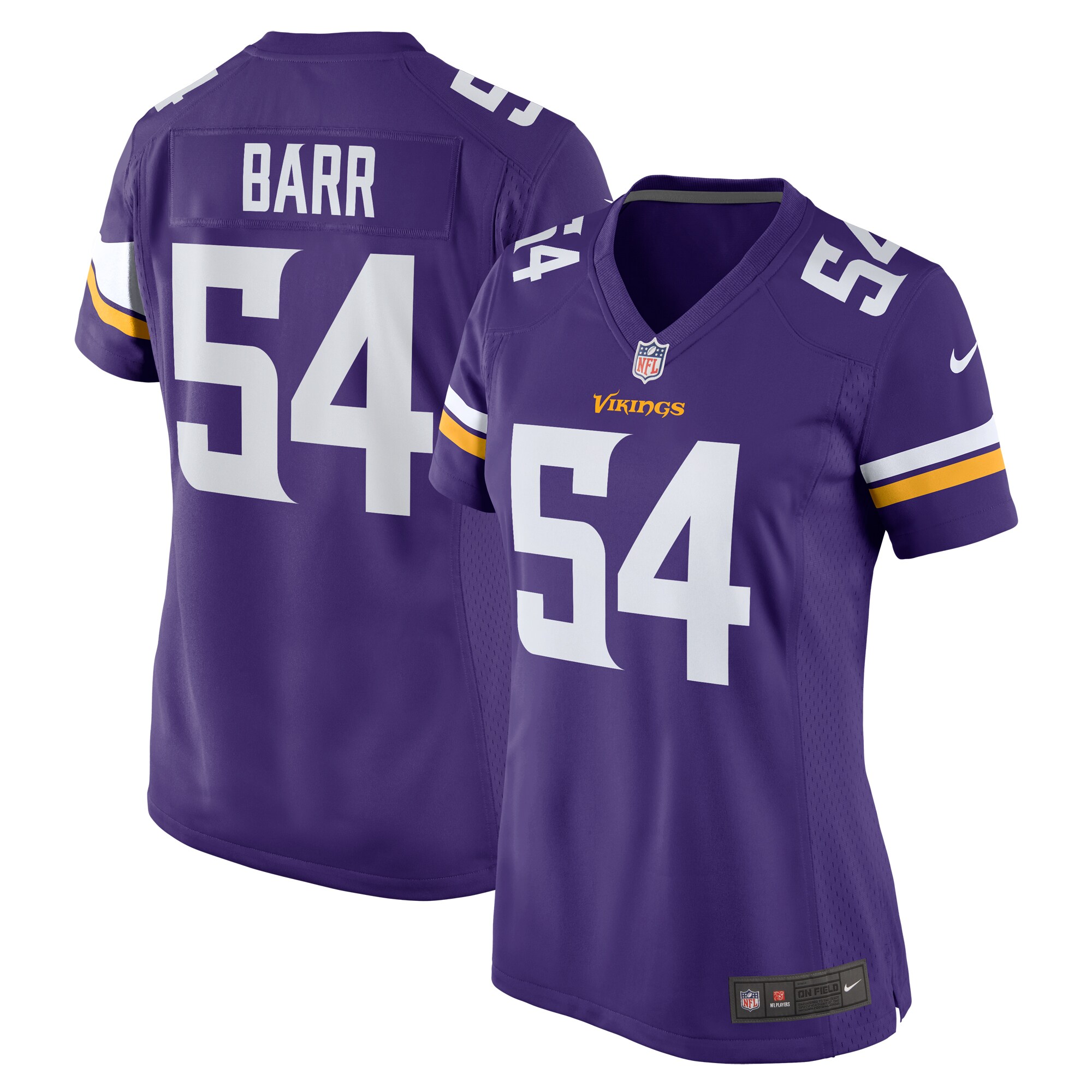 Women's Minnesota Vikings Anthony Barr Purple Team Game Jersey JS4818 nicesnker