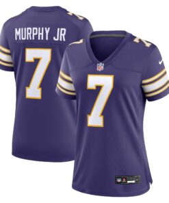 Women's Minnesota Vikings Byron Murphy Jr. Purple Classic Player Game Jersey JS9721 nicesnker