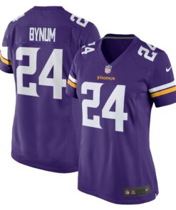 Women's Minnesota Vikings Camryn Bynum Purple Player Game Jersey JS9546 nicesnker