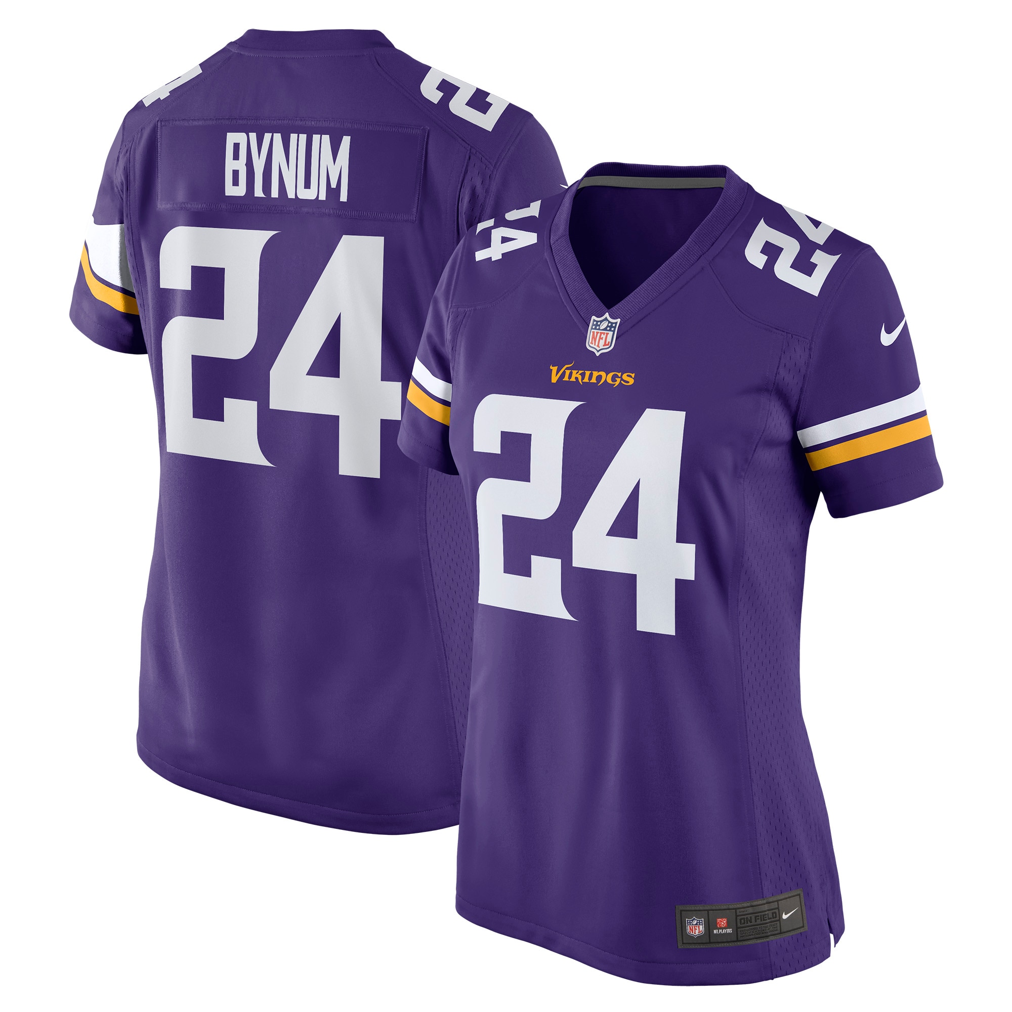 Women's Minnesota Vikings Camryn Bynum Purple Player Game Jersey JS9546 nicesnker