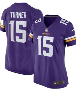 Women's Minnesota Vikings Dallas Turner Purple Game Jersey JS8454 nicesnker