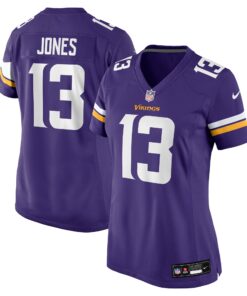 Women's Minnesota Vikings Daniel Jones Purple Team Game Jersey JS5867 nicesnker