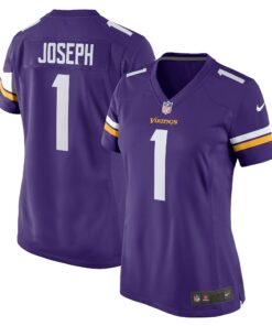 Women's Minnesota Vikings Greg Joseph Purple Game Jersey JS9692 nicesnker