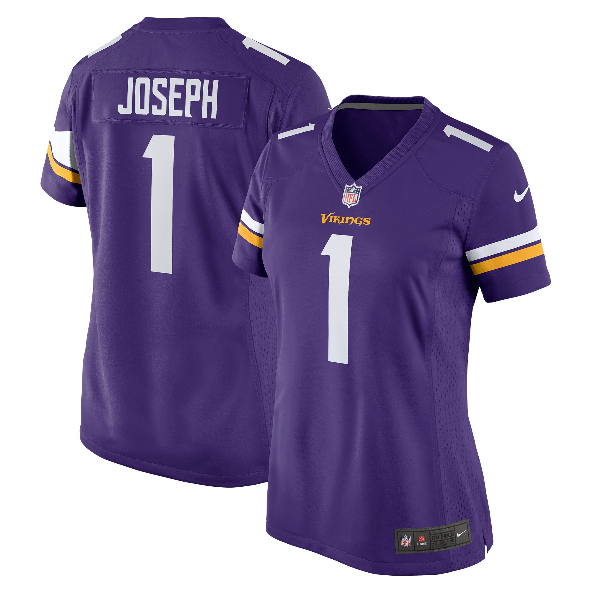 Women's Minnesota Vikings Greg Joseph Purple Game Jersey JS9692 nicesnker