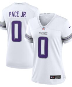 Women's Minnesota Vikings Ivan Pace Jr White Alternate Game Player Jersey JS5090 nicesnker