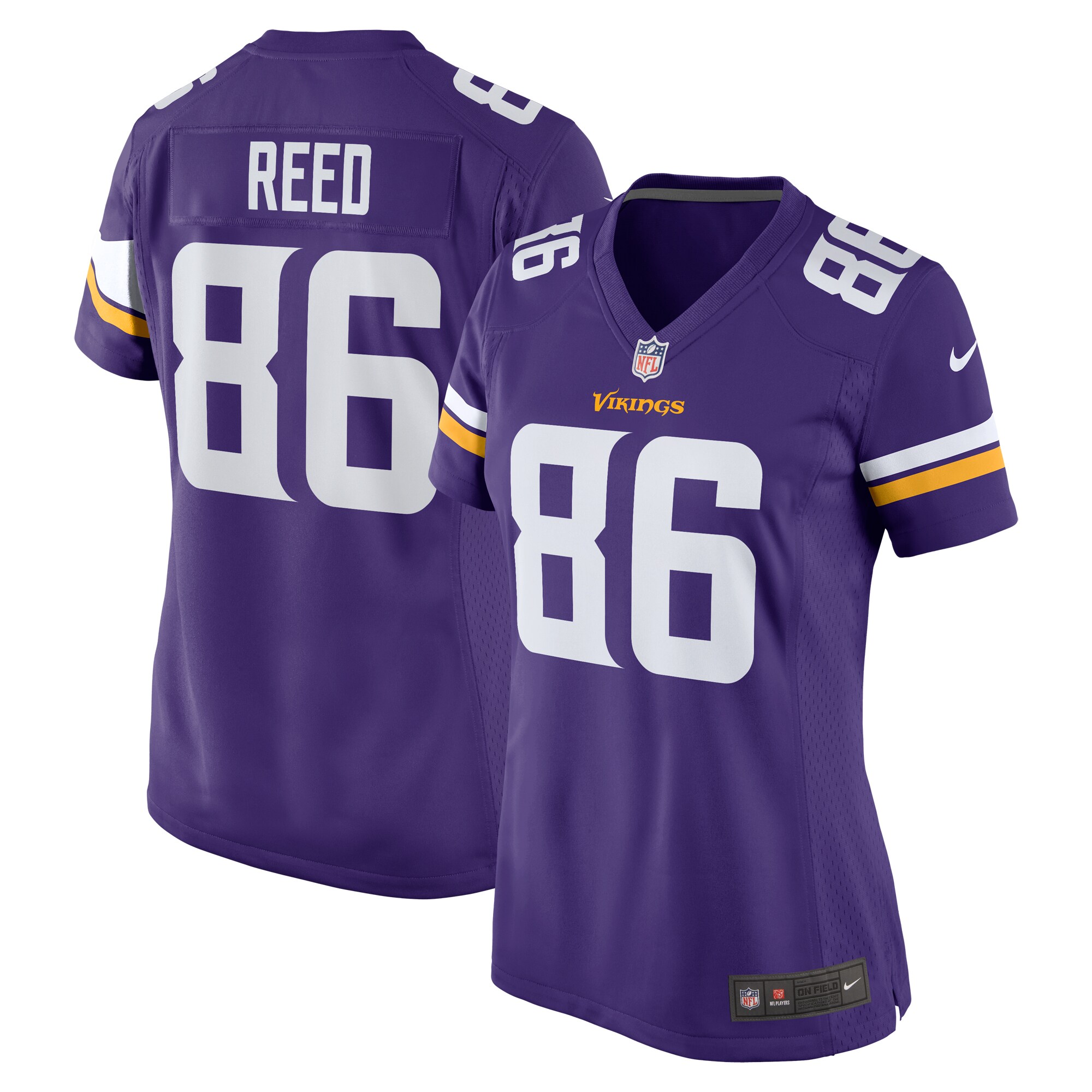 Women's Minnesota Vikings Jake Reed Purple Retired Player Game Jersey JS2904 nicesnker