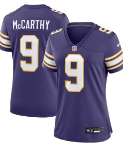 Women's Minnesota Vikings J.J. McCarthy Purple 2nd Alternate Player Game Jersey JS4881 nicesnker
