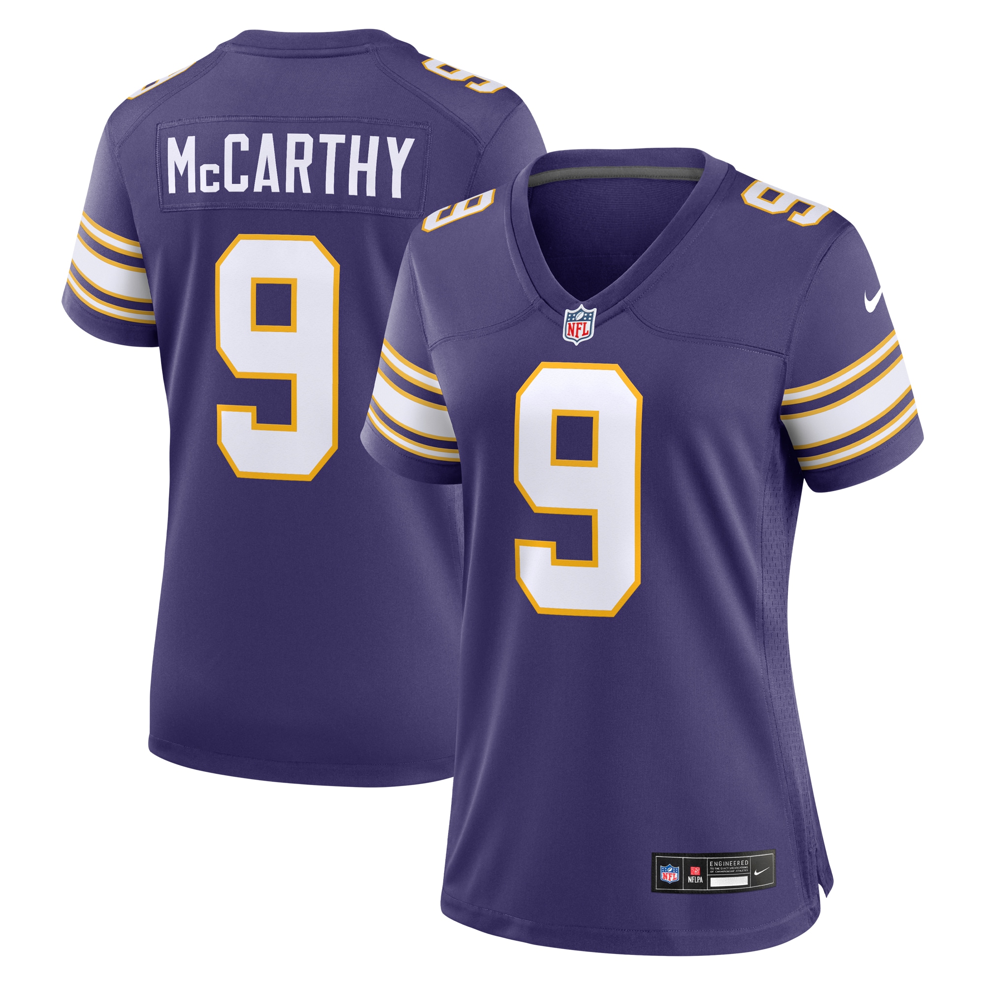 Women's Minnesota Vikings J.J. McCarthy Purple 2nd Alternate Player Game Jersey JS4881 nicesnker