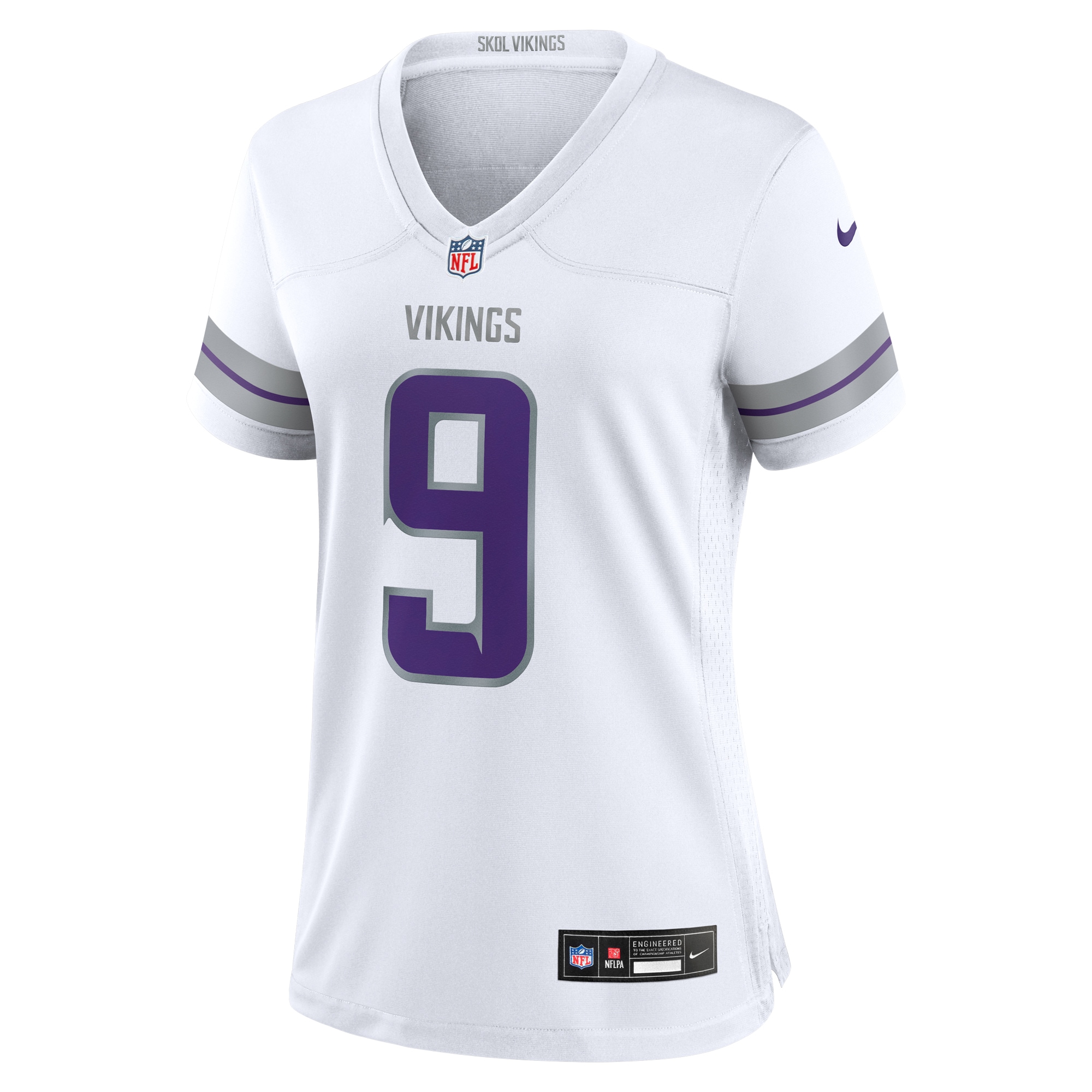 Women's Minnesota Vikings J.J. McCarthy White Alternate Game Player Jersey JS1229 nicesnker - Image 2