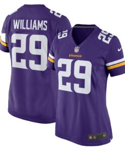 Women's Minnesota Vikings Joejuan Williams Purple Game Jersey JS7548 nicesnker