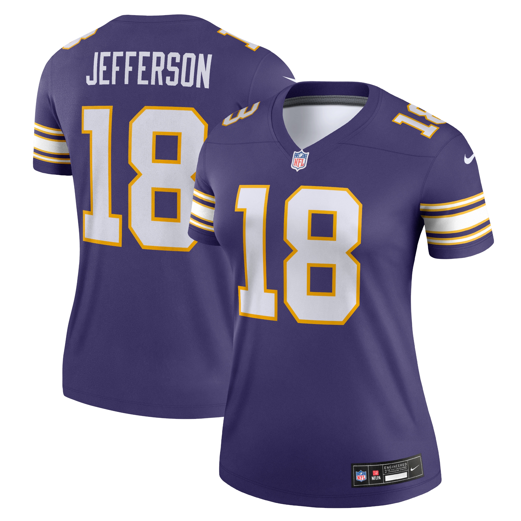 Women's Minnesota Vikings Justin Jefferson Purple Alternate Legend Player Performance Top JS6135 nicesnker