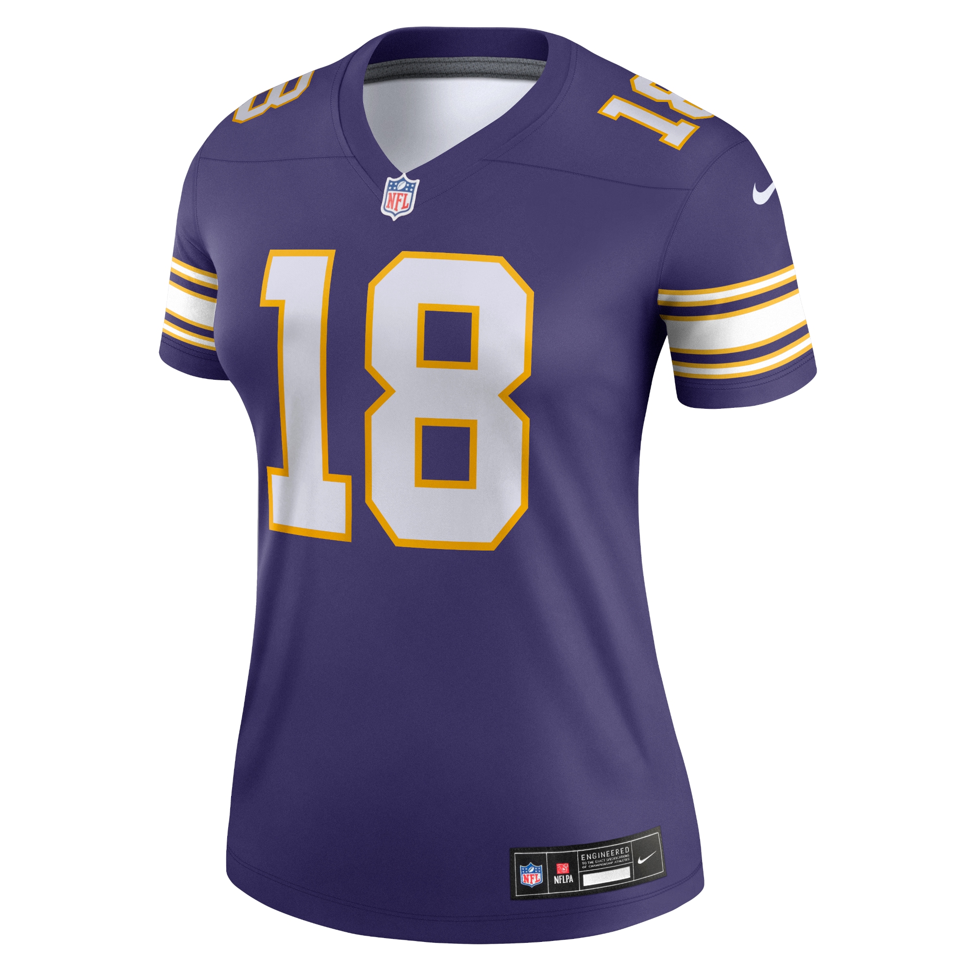 Women's Minnesota Vikings Justin Jefferson Purple Alternate Legend Player Performance Top JS6135 nicesnker - Image 2