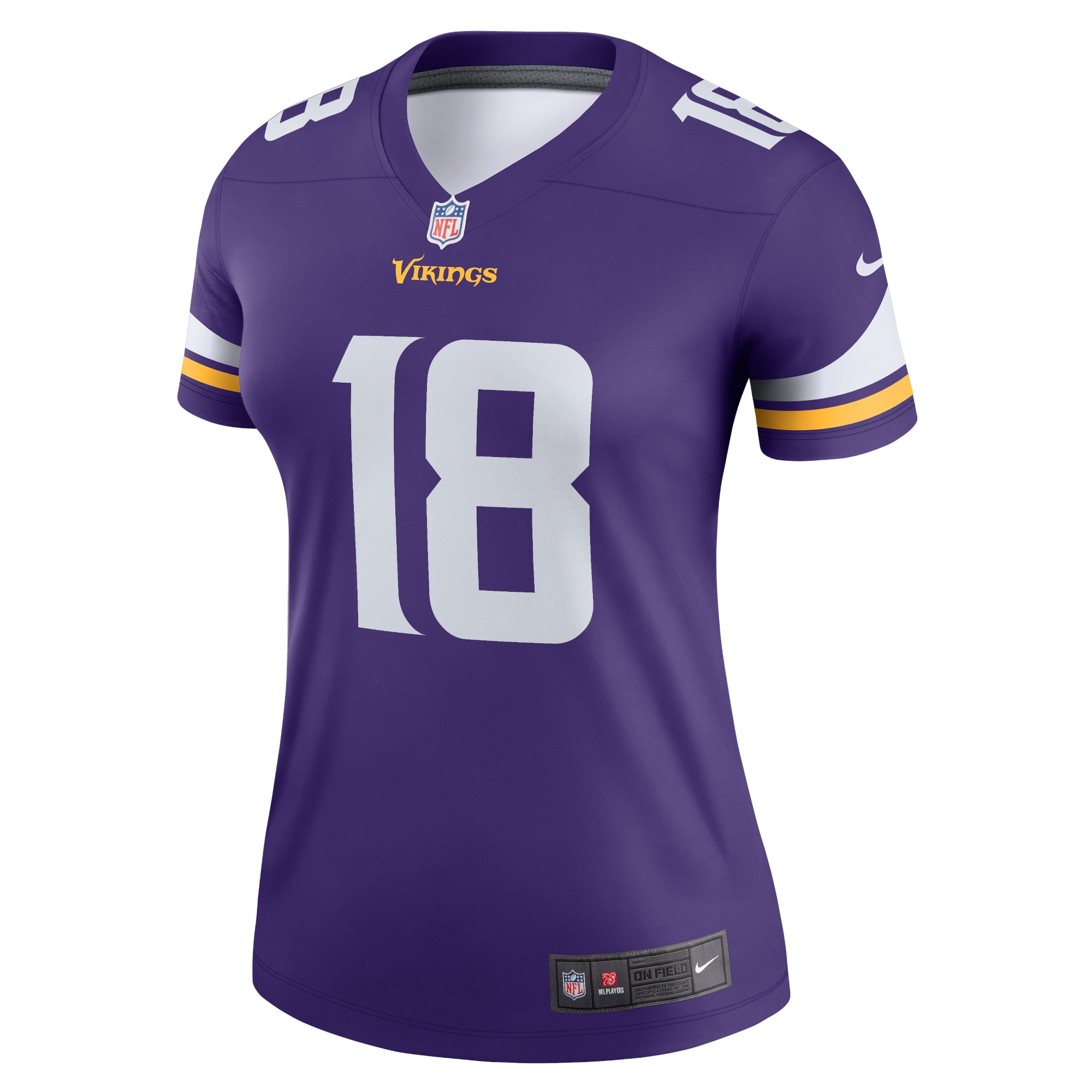 Women's Minnesota Vikings Justin Jefferson Purple Legend Player Performance Top JS7340 nicesnker - Image 2
