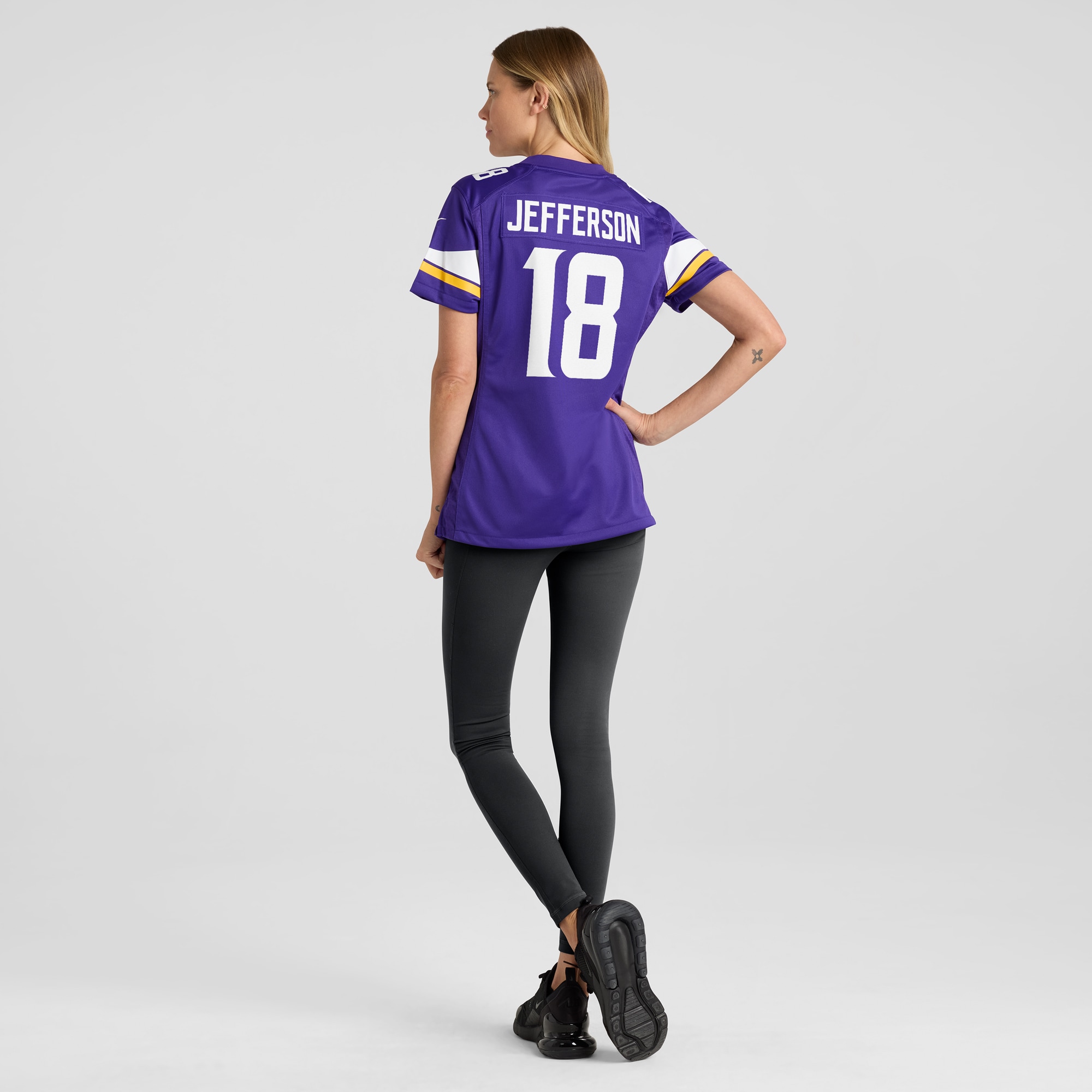 Women's Minnesota Vikings Justin Jefferson Purple Player Game Jersey JS2962 nicesnker - Image 5