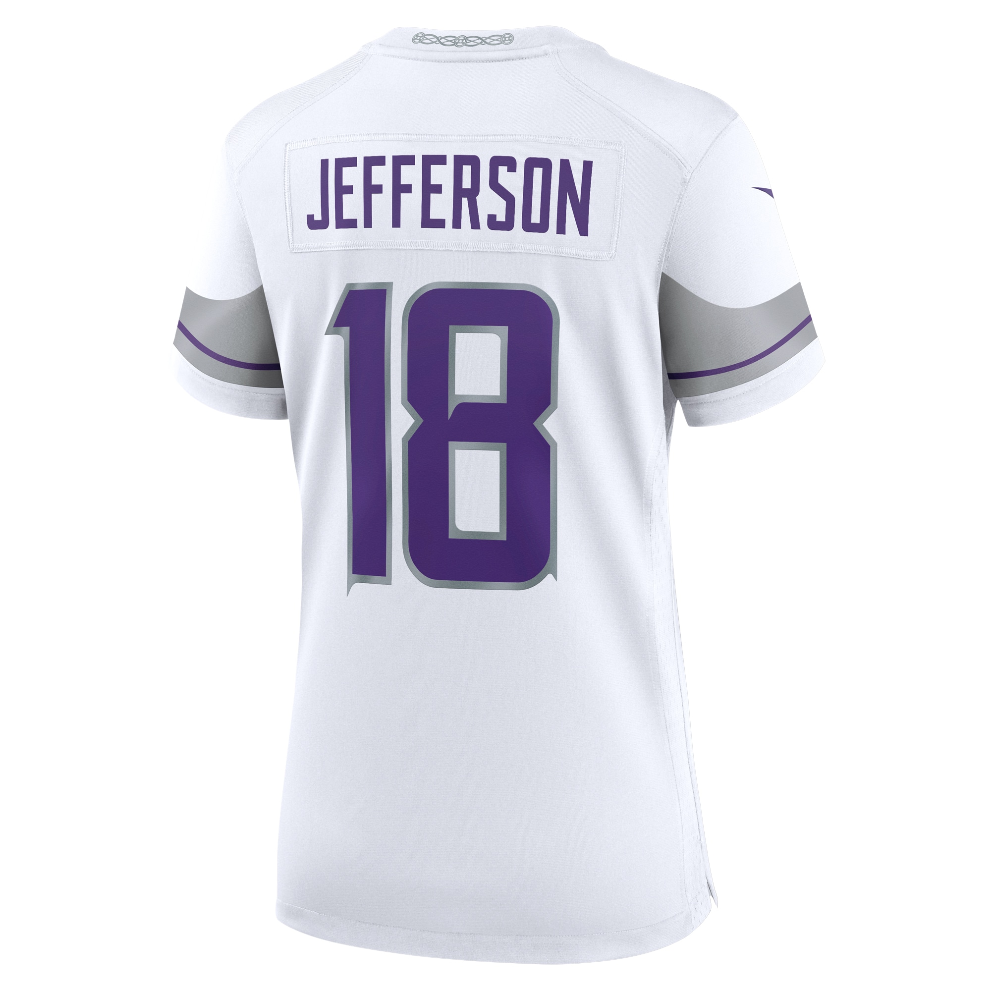 Women's Minnesota Vikings Justin Jefferson White Alternate Game Player Jersey JS6131 nicesnker - Image 3