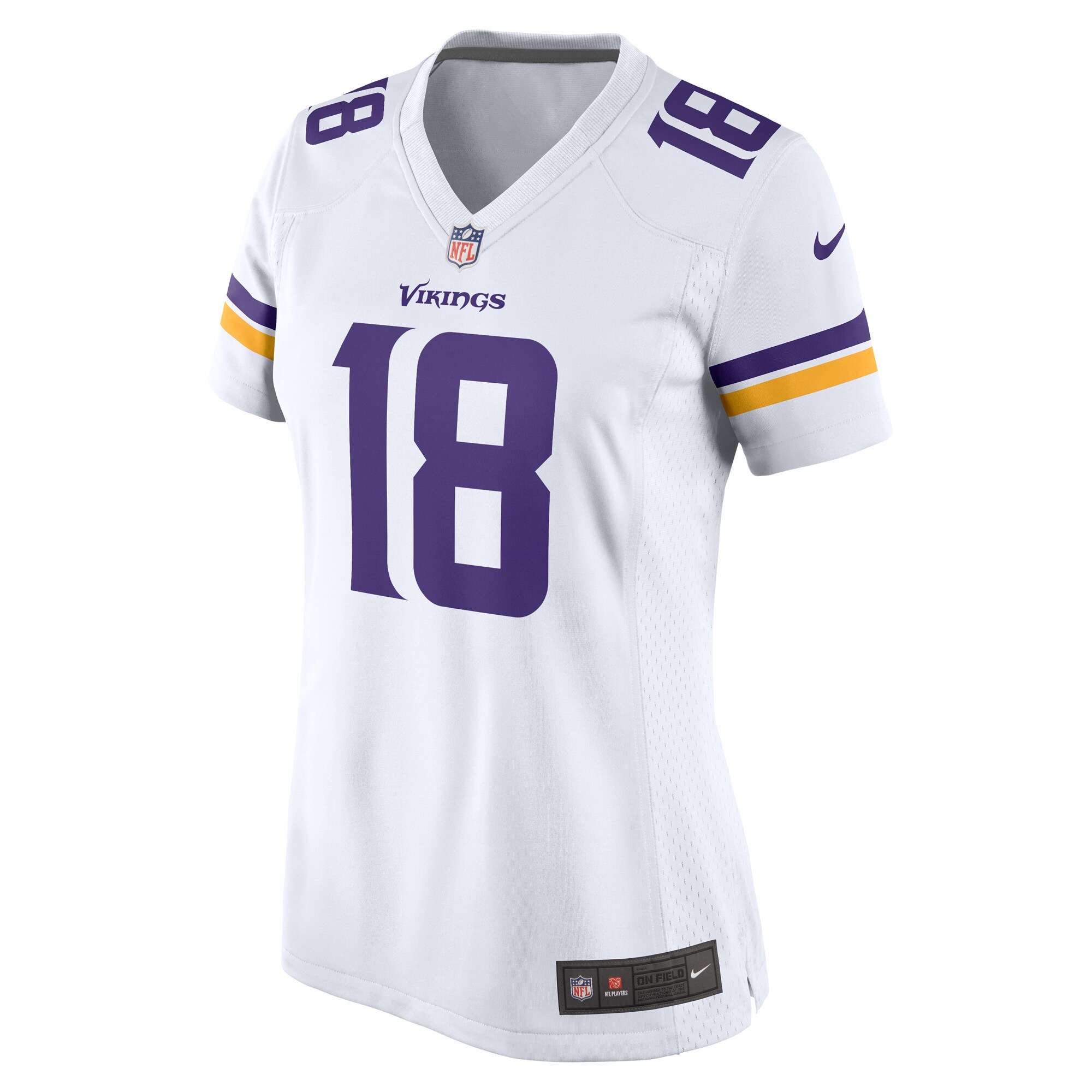 Women's Minnesota Vikings Justin Jefferson White Game Player Jersey JS1785 nicesnker - Image 2