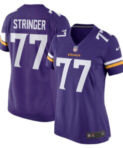 Women's Minnesota Vikings Korey Stringer Purple Retired Player Jersey JS6687 nicesnker