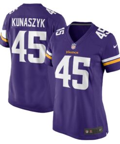 Women's Minnesota Vikings Kunaszyk Purple Game Jersey JS6404 nicesnker