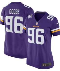 Women's Minnesota Vikings Michael Dogbe Purple Team Game Jersey JS8286 nicesnker