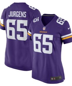 Women's Minnesota Vikings Michael Jurgens Purple Game Jersey JS1836 nicesnker