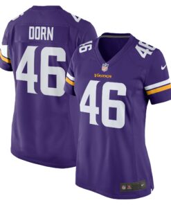 Women's Minnesota Vikings Myles Dorn Purple Game Jersey JS7463 nicesnker