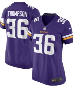 Women's Minnesota Vikings NaJee Thompson Purple Game Jersey JS8145 nicesnker