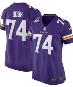 Women's Minnesota Vikings Oli Udoh Purple Game Jersey JS3604 nicesnker