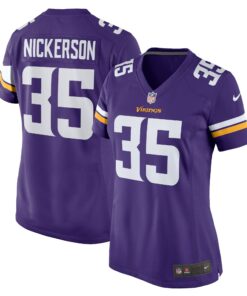 Women's Minnesota Vikings Parry Nickerson Purple Home Game Player Jersey JS8289 nicesnker