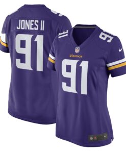 Women's Minnesota Vikings Patrick Jones II Purple Game Player Jersey JS1939 nicesnker